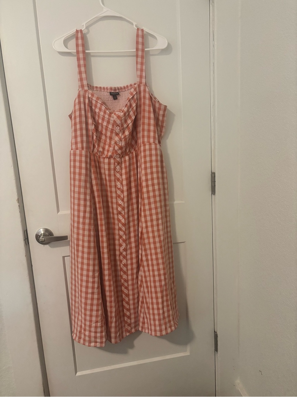 Women’s Gingham Button-Front Sundress
